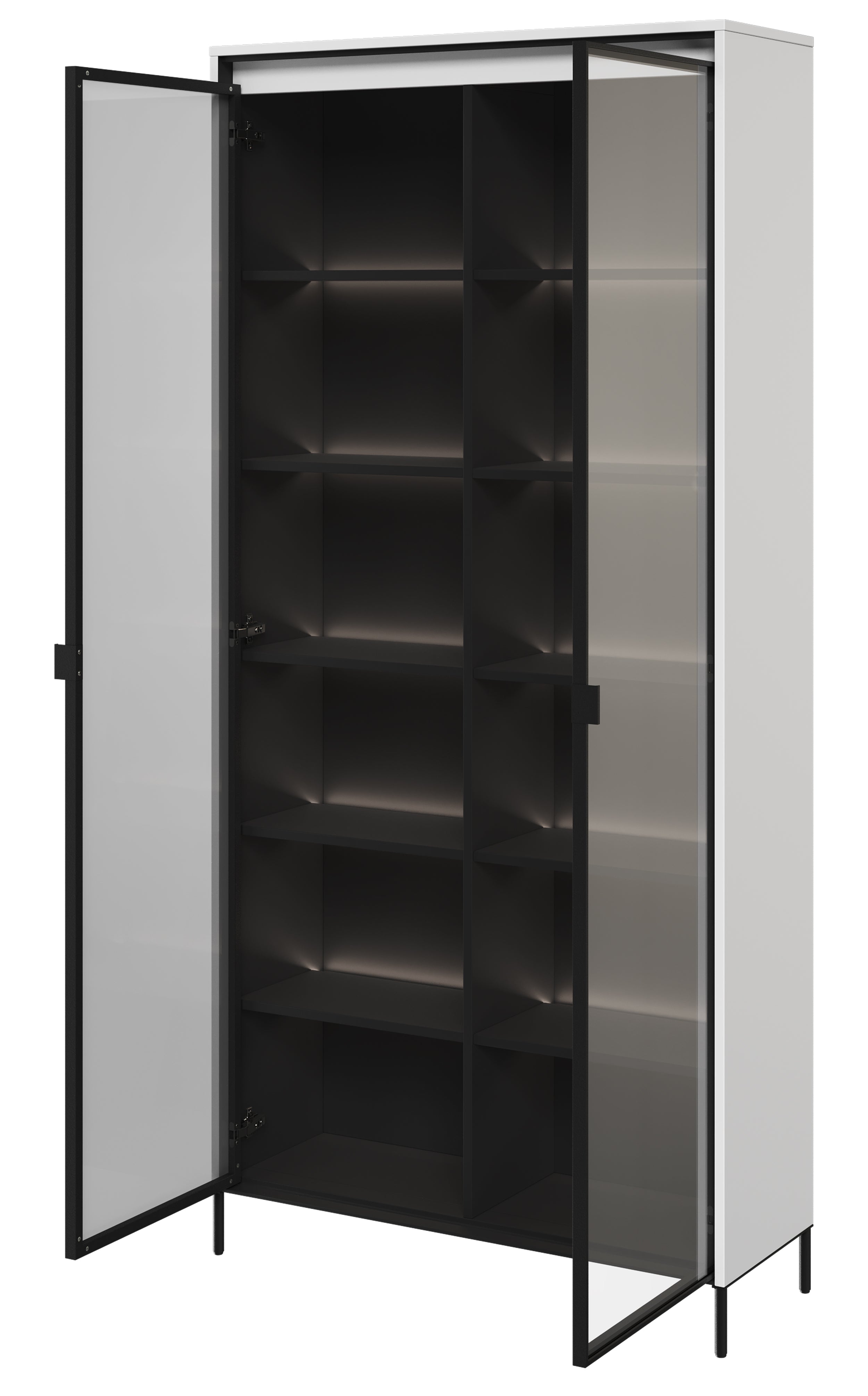 selsey-trend-zweifl-geliger-schrank-vitrine-92-cm-wei-mit-led image 3