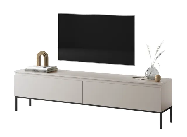 selsey-bemmi-tv-schrank-175-cm-kaschmir-mit-schwarzen-akzenten image 1