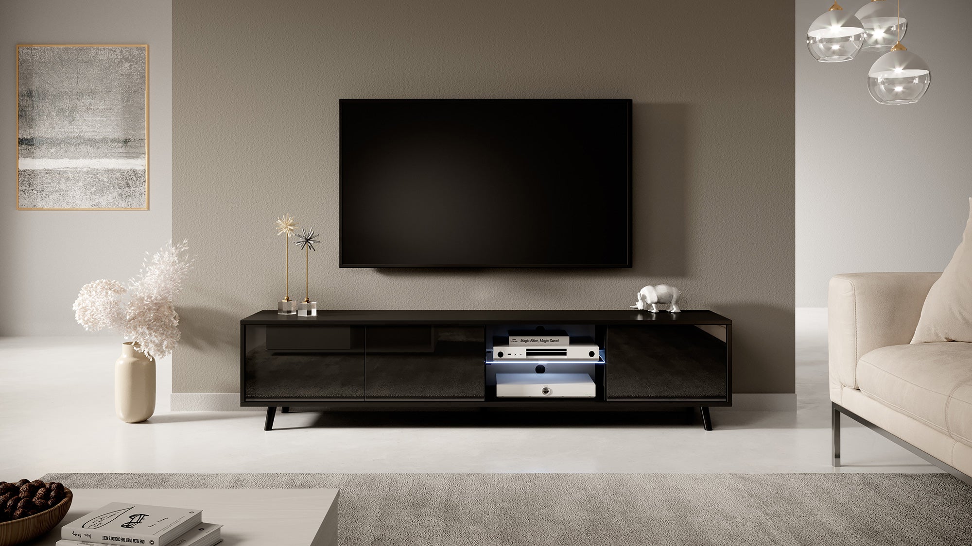 selsey-galhad-tv-schrank-schwarz-matt-schwarz-gl-nzend image 4