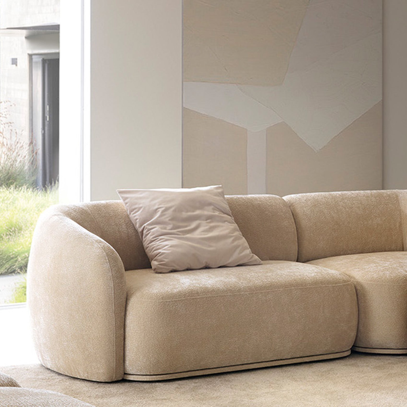 selsey-bommo-modulare-eckcouch-l-f-rmig-mit-pouf-rechtsseitig-beige-chenille image 6
