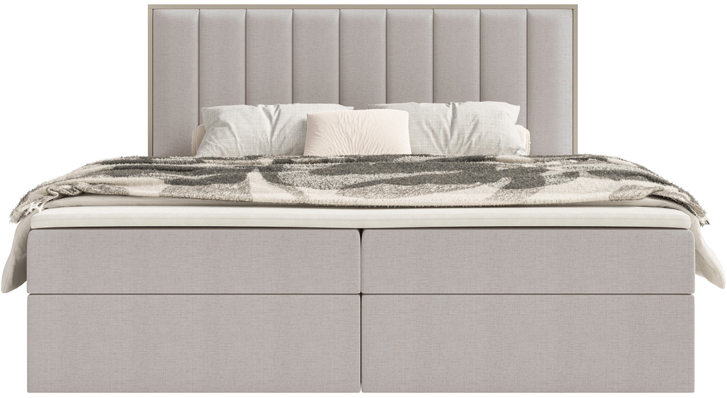 selsey-togents-kontinentalbett-160x200-cm-mit-stauraum-und-topper-grau-beige-hyd image 5