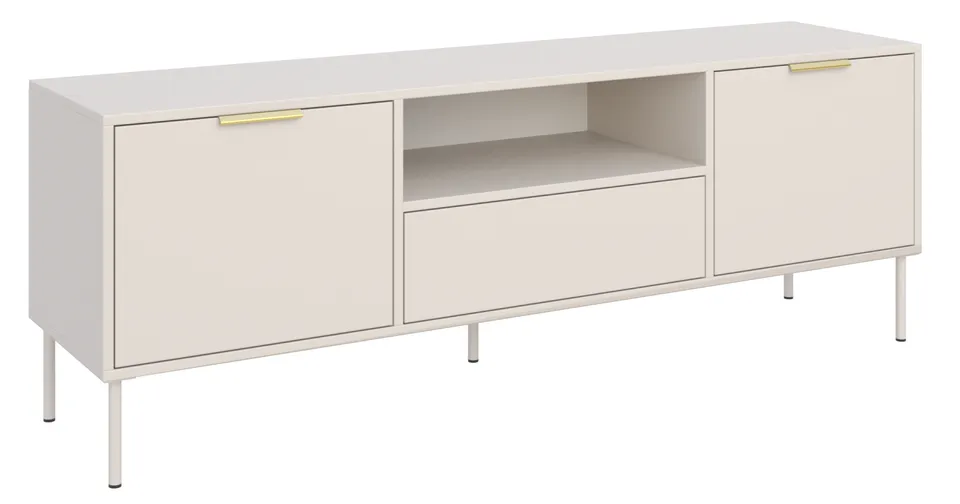 selsey-vena-tv-schrank-160-cm-kaschmir-mit-2-t-ren-schublade-nische image 1