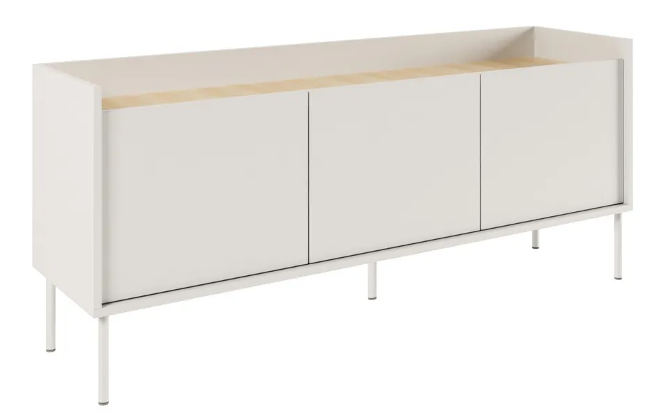 selsey-tovi-tv-schrank-dreit-rig-140-cm-wei-lindberg-eiche image 1