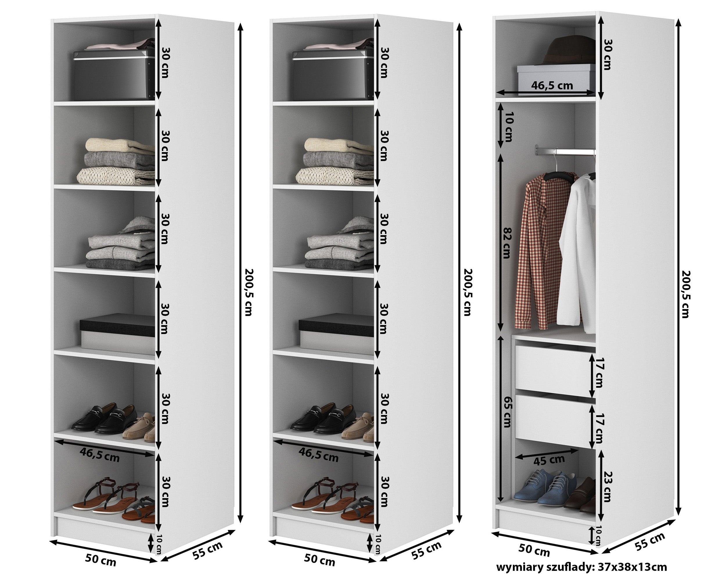 selsey-frame-dreht-renschrank-150-cm-grau-beige-mit-kleiderstange-und-regalen image 7