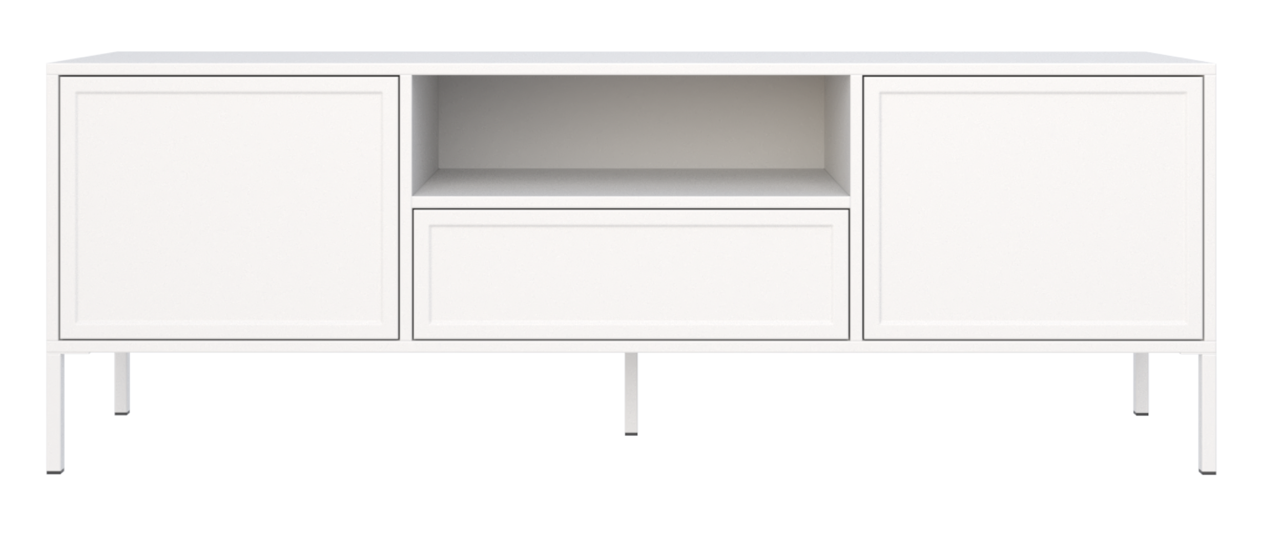 selsey-velveto-tv-schrank-160-cm-zweifl-gelig-mit-schublade-und-nische-wei image 6
