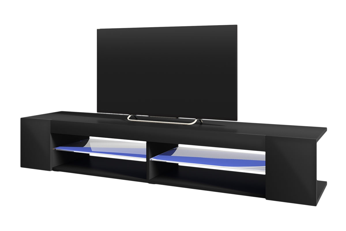 selsey-mitchell-tv-schrank-180-cm-schwarz-matt-schwarz-gl-nzend image 2