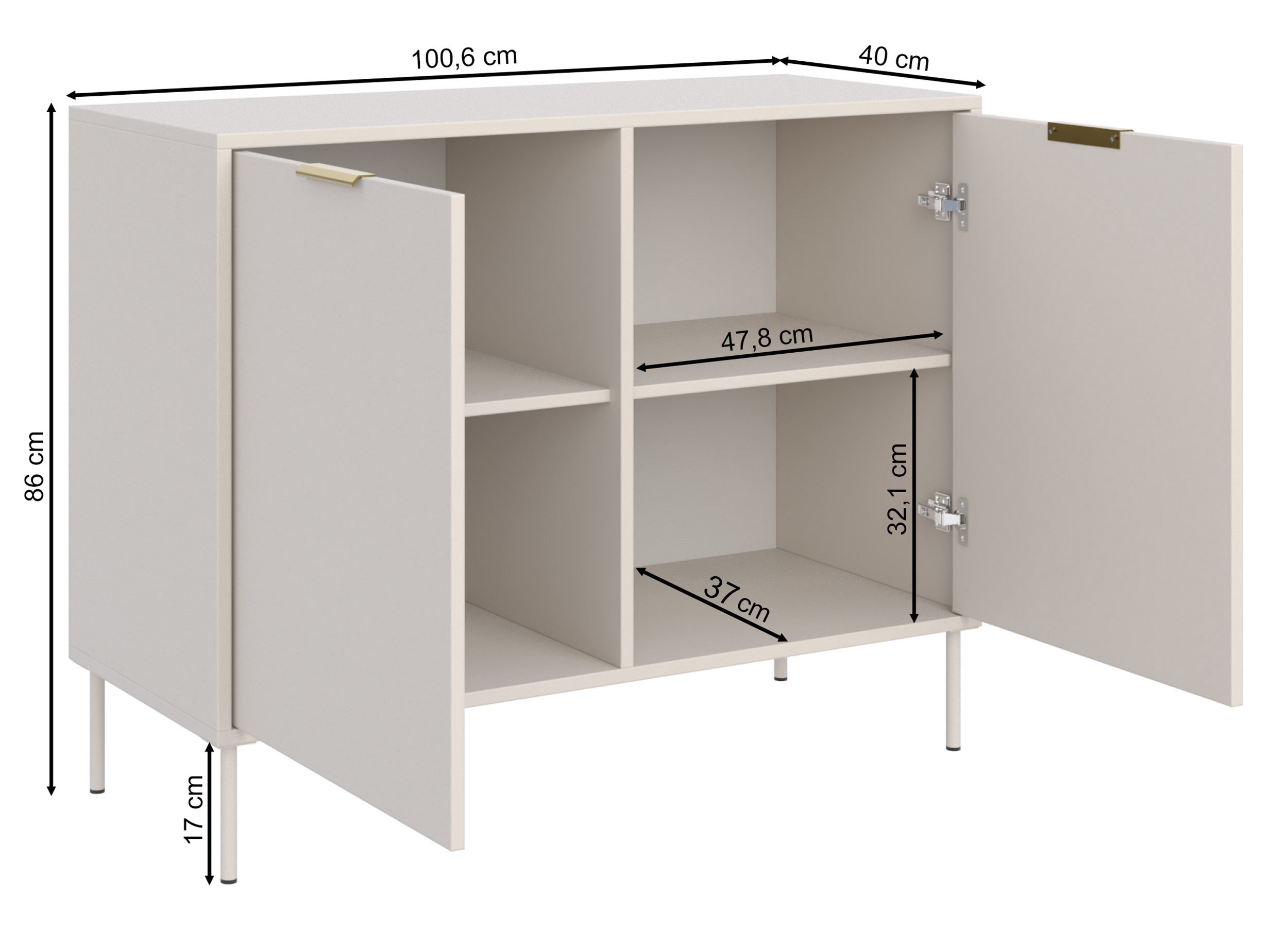 selsey-vena-zweit-rige-kommode-100-cm-wei image 6