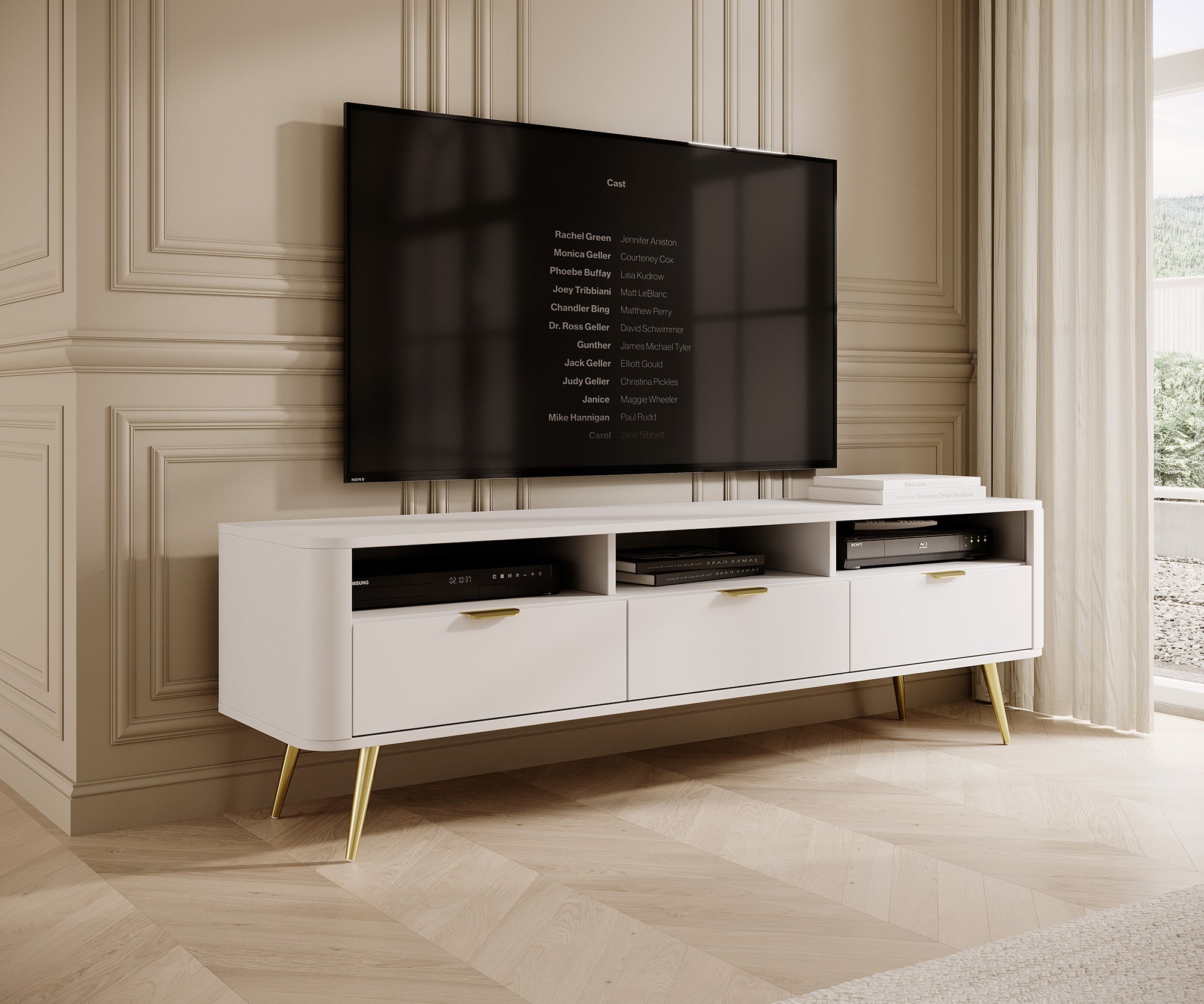 selsey-oval-ovaler-tv-schrank-160-cm-mit-nischen-wei image 2