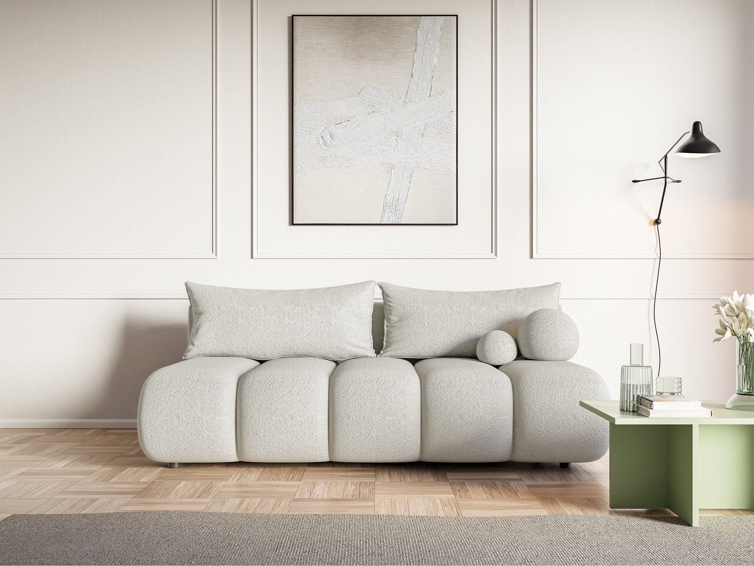 selsey-dandelino-mini-dreisitziges-sofa-mit-schlaffunktion-hellbeige-boucl image 2
