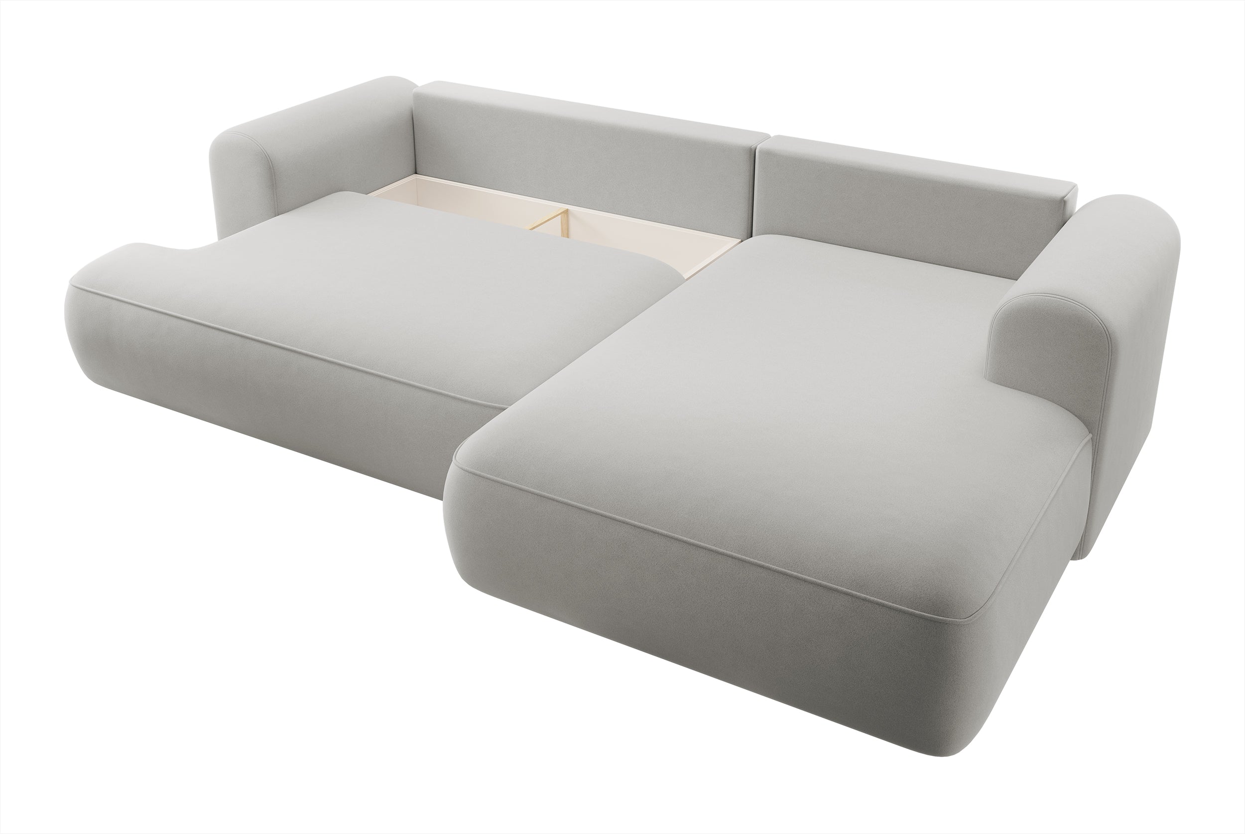 selsey-ovo-ecksofa-mit-schlaffunktion-rechts-l-form-grau-samt-mit-stauraum image 6