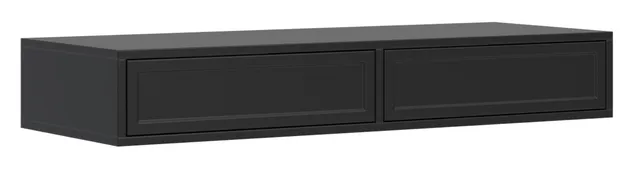 selsey-velveto-toilettentisch-schminktisch-mit-zwei-schubladen-110-cm-schwarz image 1