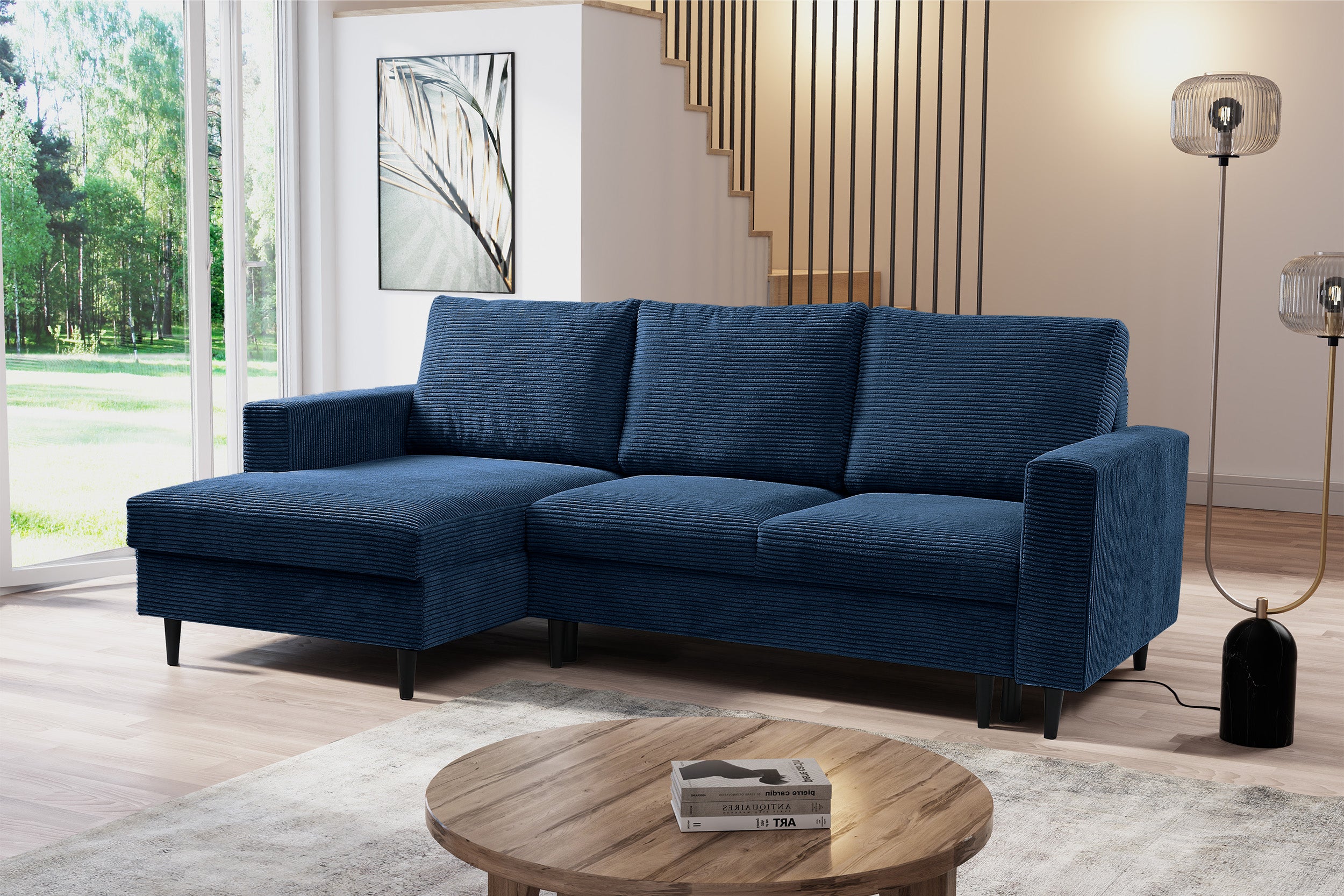 selsey-nalika-ecksofa-mit-schlaffunktion-l-form-links-stauraum-dunkelblau-cord image 2