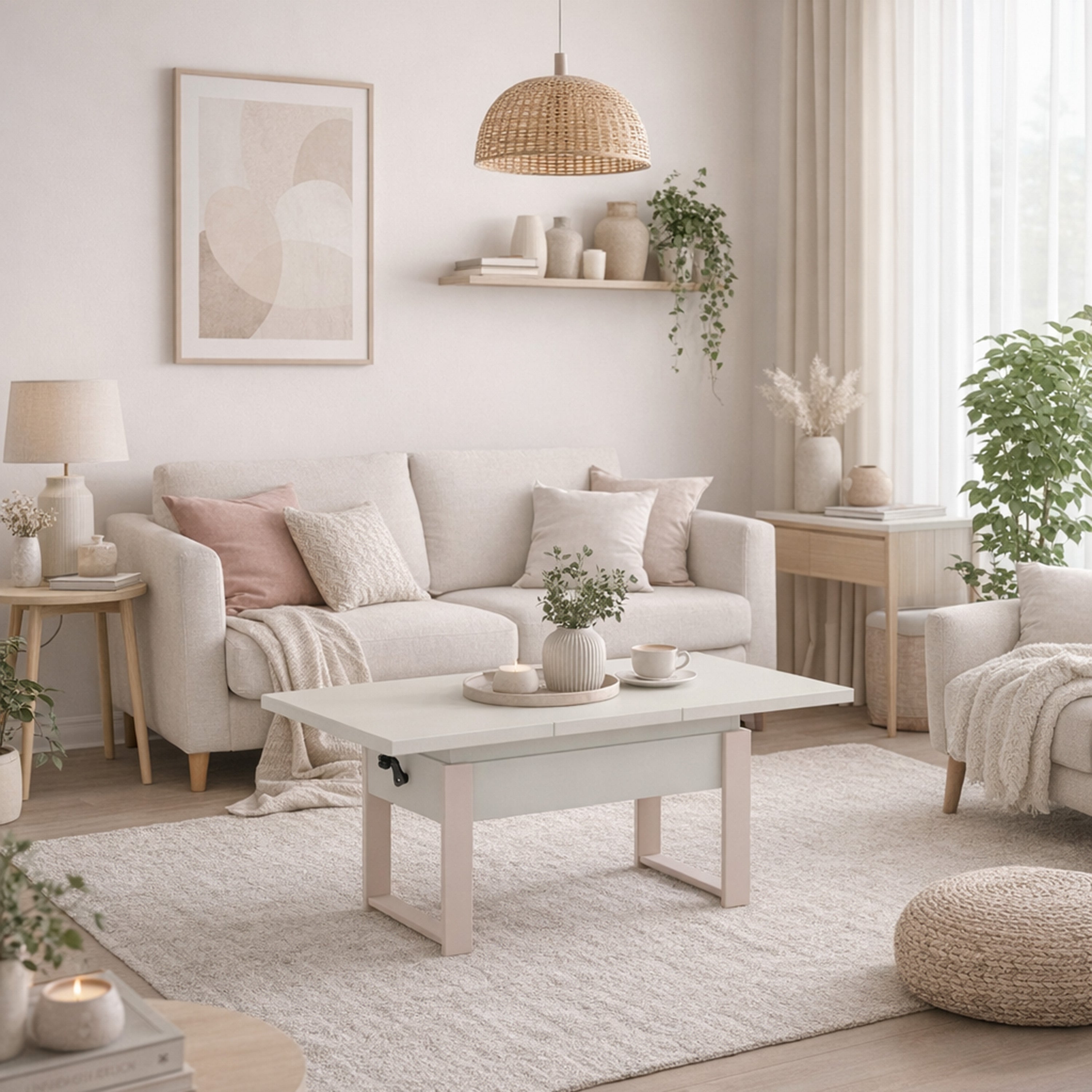 selsey-hugo-ausziehbarer-couchtisch-120-157-x67-cm-alpenwei-mit-kaschmir-beinen image 2
