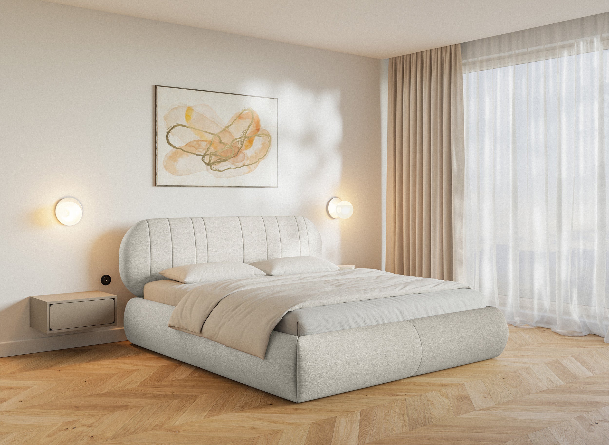 selsey-asmelio-polsterbett-180x200-cm-creme-flechtmuster image 2