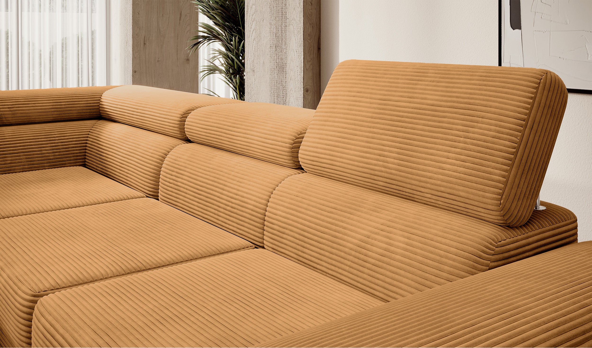 selsey-stevil-ecksofa-mit-schlaffunktion-links-l-form-mit-stauraum-senfgelb-cord image 5