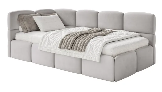 selsey-cloudy-jugendbett-90x200-cm-links-mit-stauraum-hellgrauer-wasserabweisend image 1