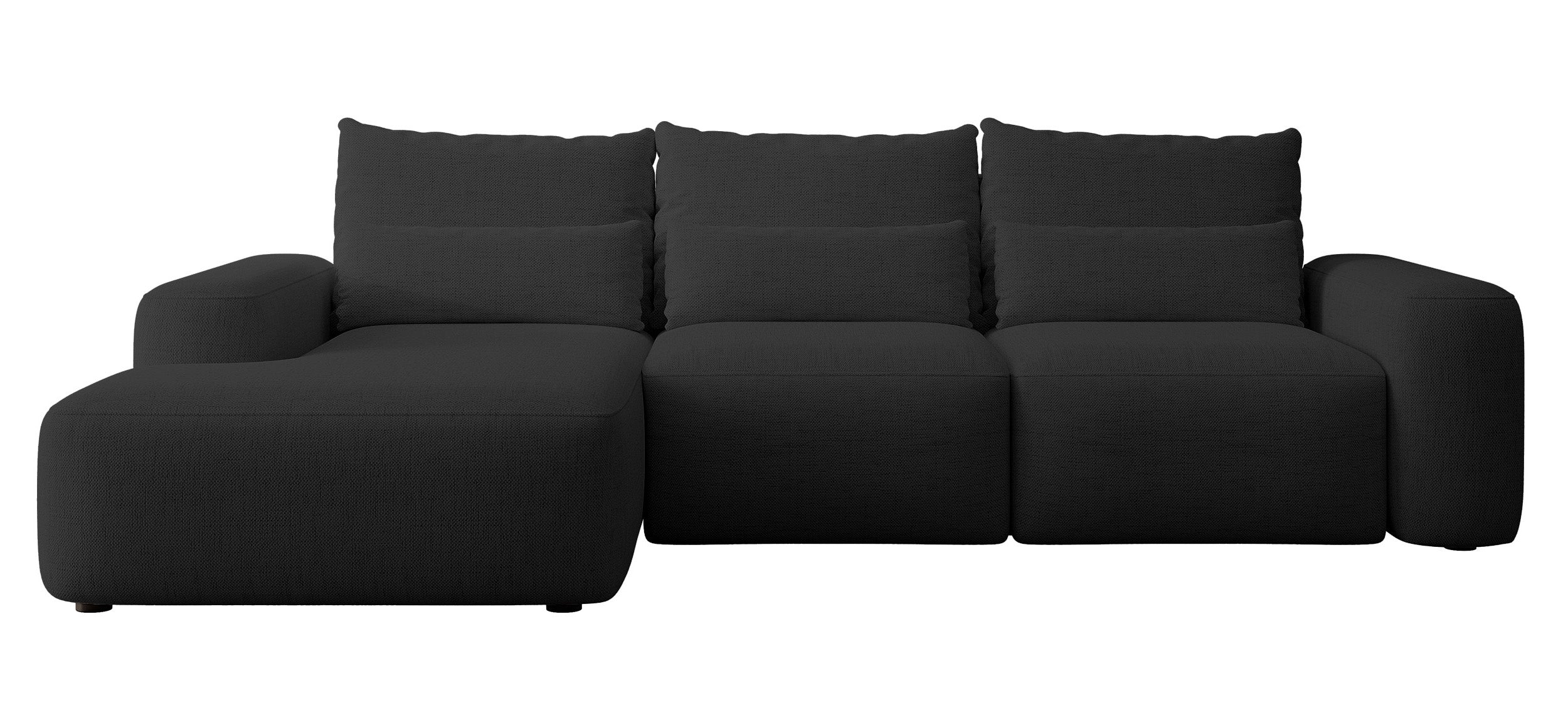 selsey-carnos-ecksofa-mit-schlaffunktion-l-form-links-schwarzer-chenille image 1