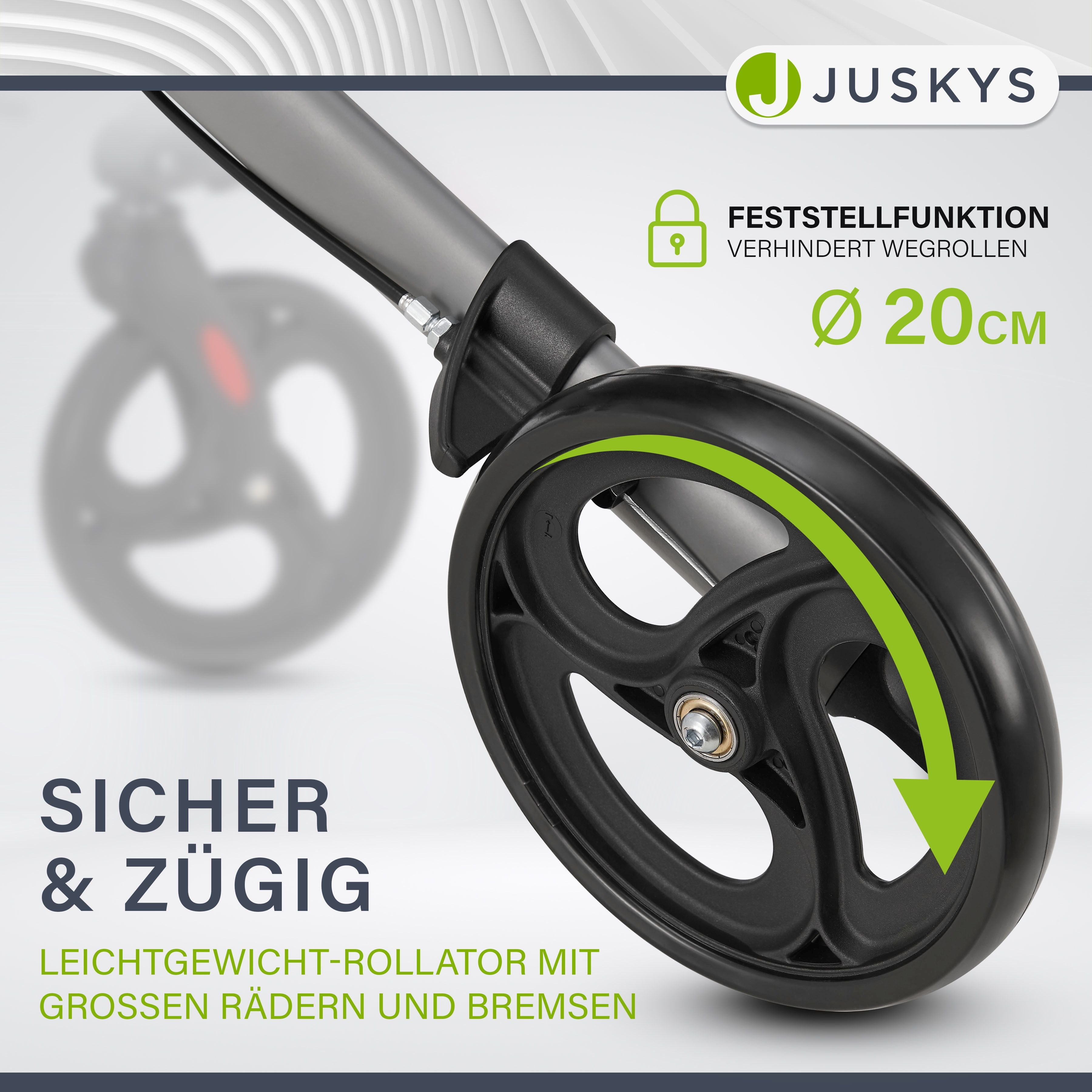 juskys-aluminium-rollator-vital-mit-sitz-klappbar-schwarz image 4