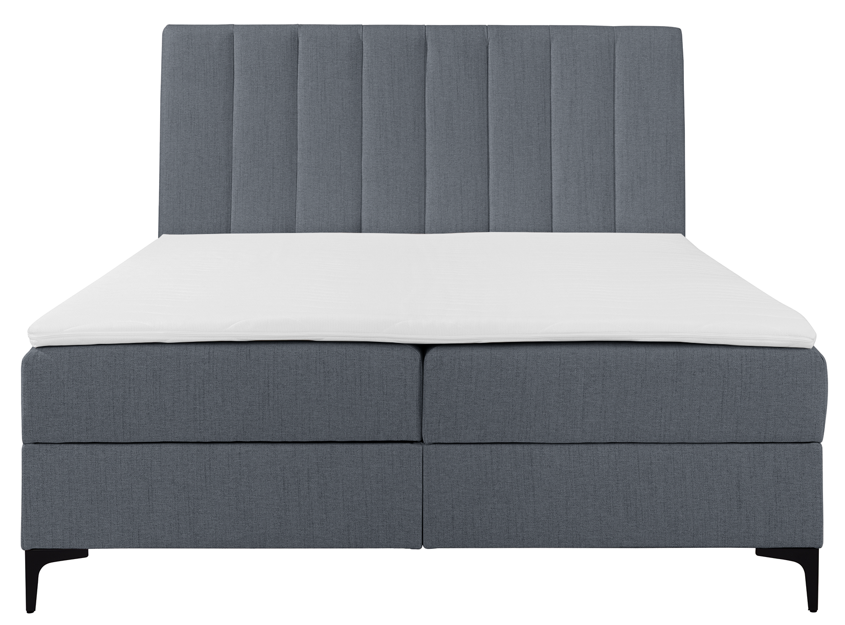 selsey-lorentes-kontinentales-bett-160x200-cm-mit-stauraum-und-topper-dunkelgrau image 3