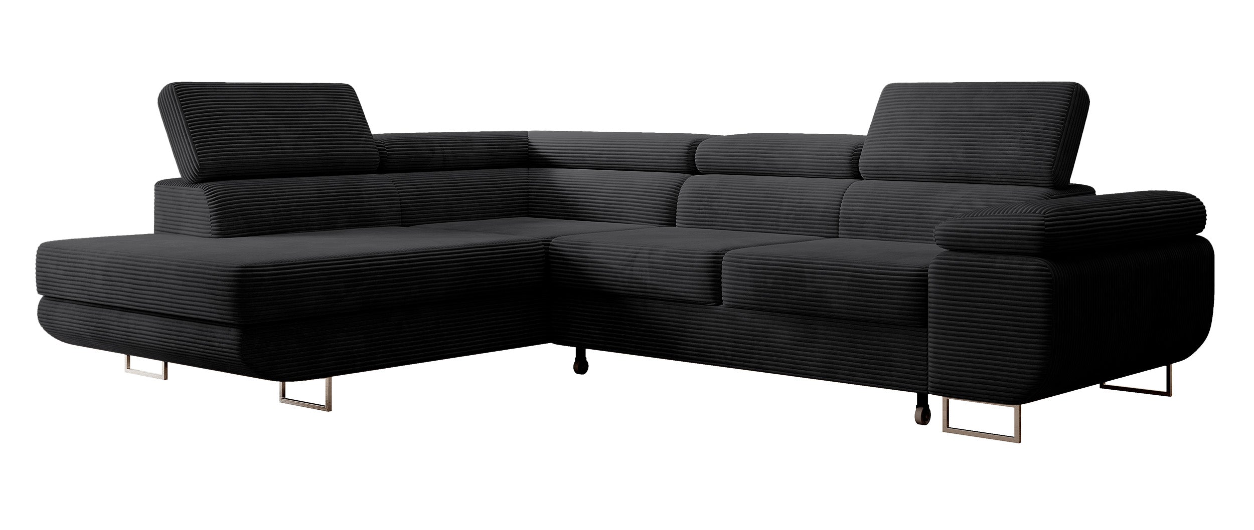 selsey-stevil-ecksofa-mit-schlaffunktion-l-form-links-schwarzer-cord-mit-staurau image 6