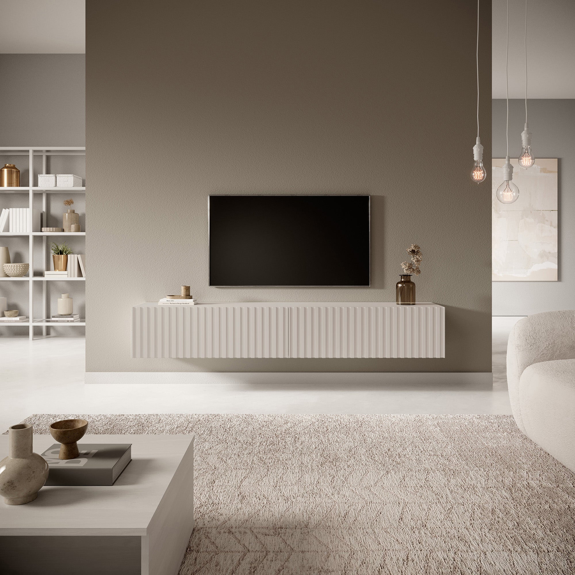 selsey-telire-tv-schrank-175-cm-grau-beige-mit-lamellenfront image 2