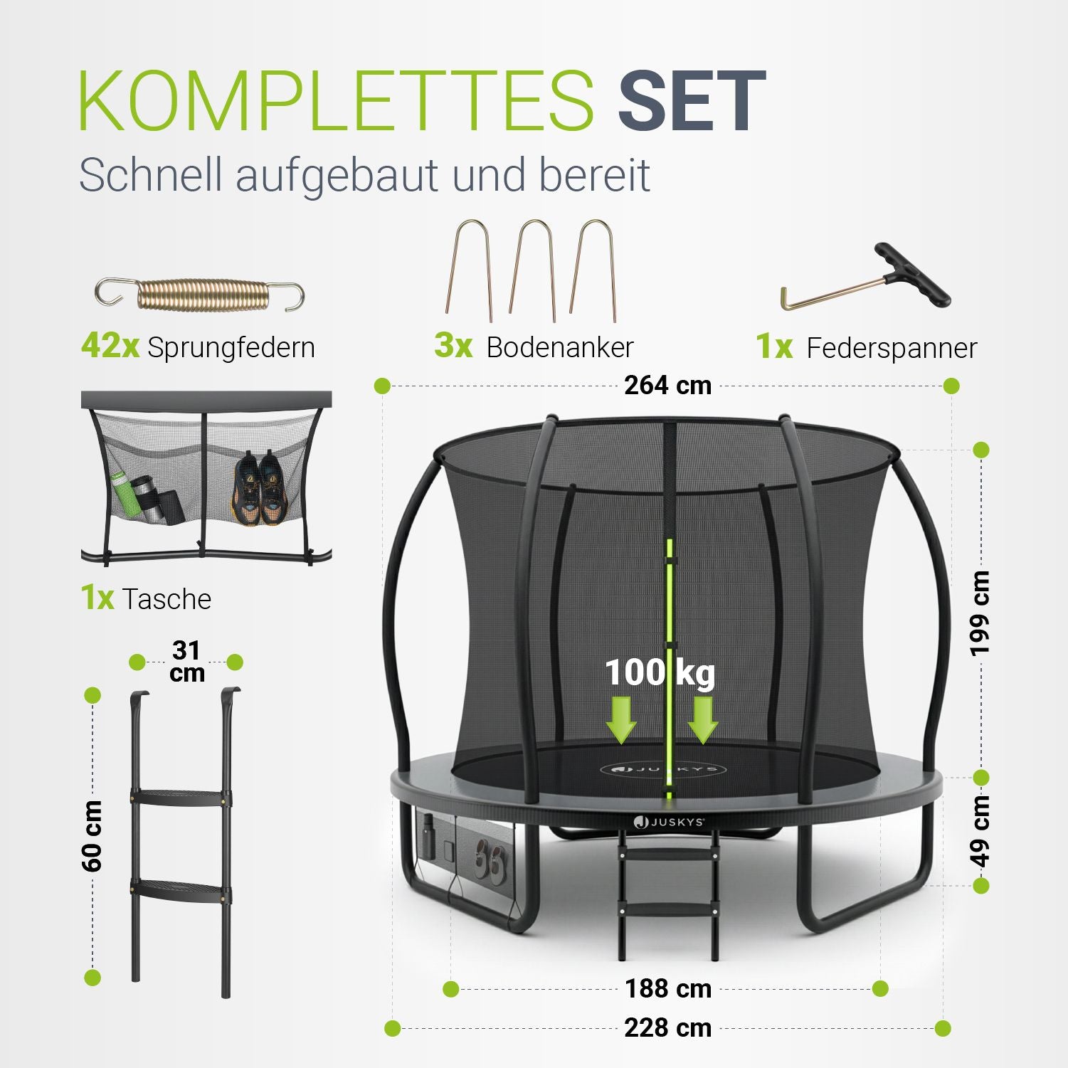 juskys-outdoor-trampolin-skybounce-s-schwarz-anthrazit-mit-sicherheitsnetz image 5