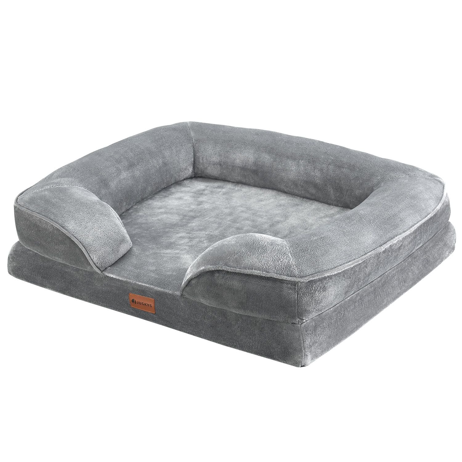 juskys-hundebett-sheena-m-72x60x17-cm-grau image 2