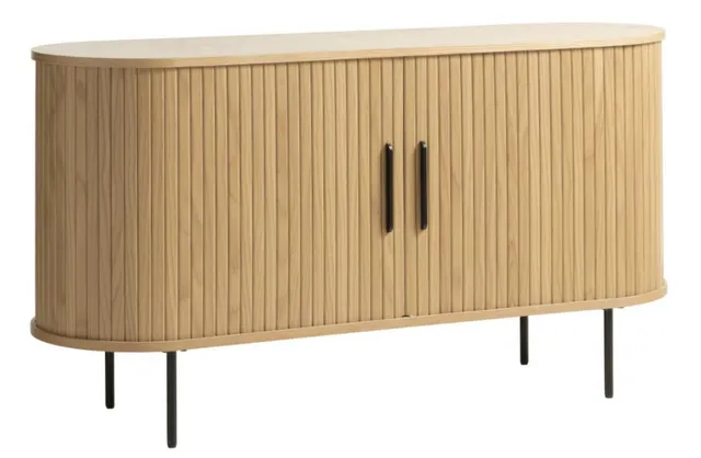 selsey-gativel-kommode-140x76-cm-mit-lamellen-eiche-natur image 1