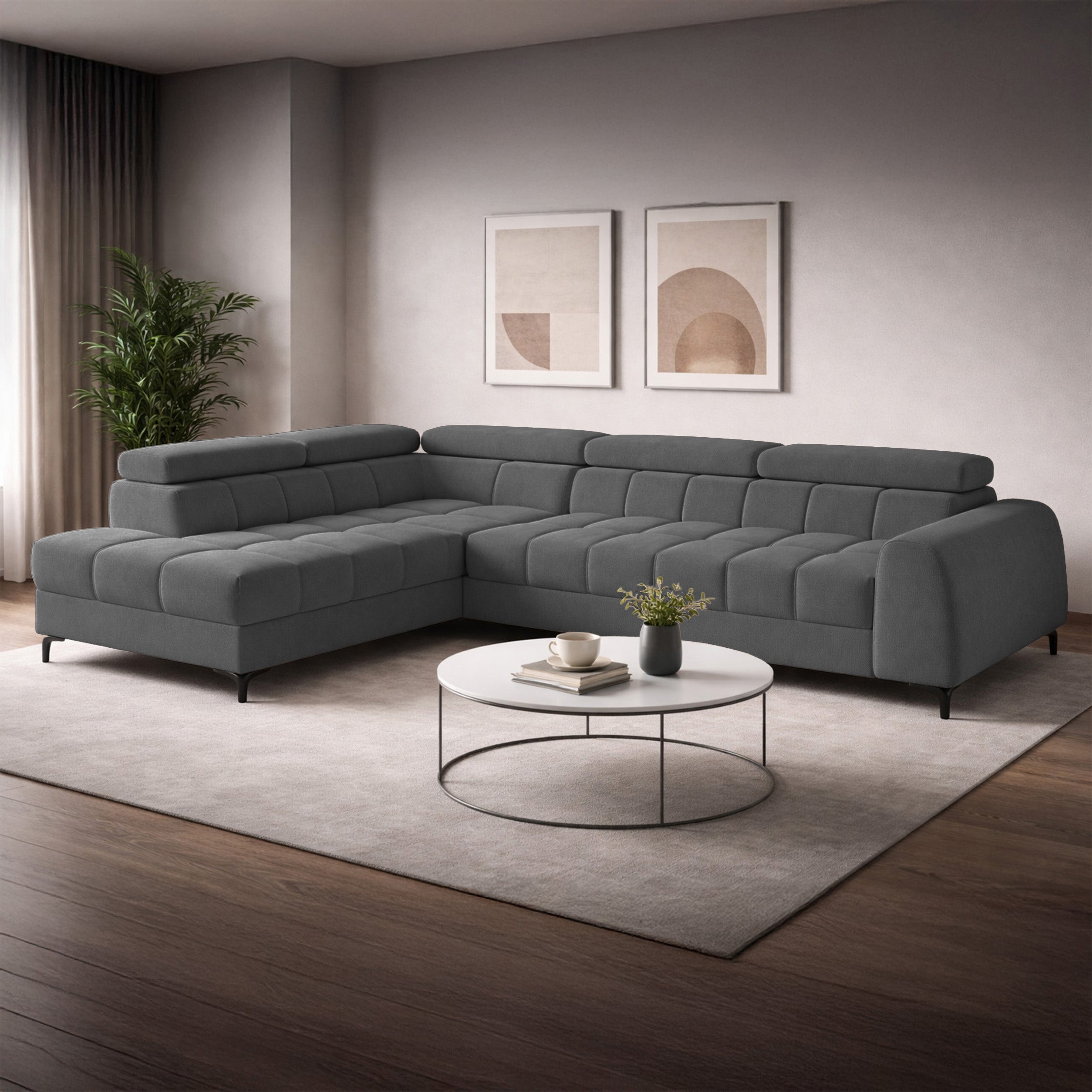 selsey-arellio-ecksofa-mit-schlaffunktion-l-form-links-mit-stauraum-graue-chenil image 2