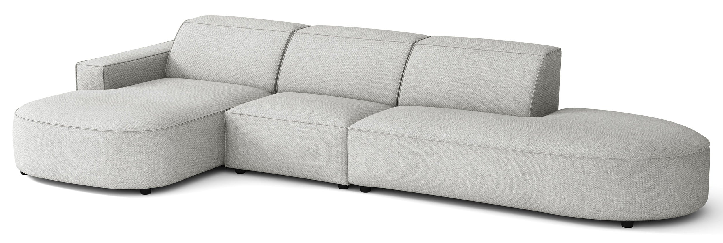 selsey-sallmo-modulares-ecksofa-l-form-links-hellgrau-hydrophober-chenille-stoff image 3