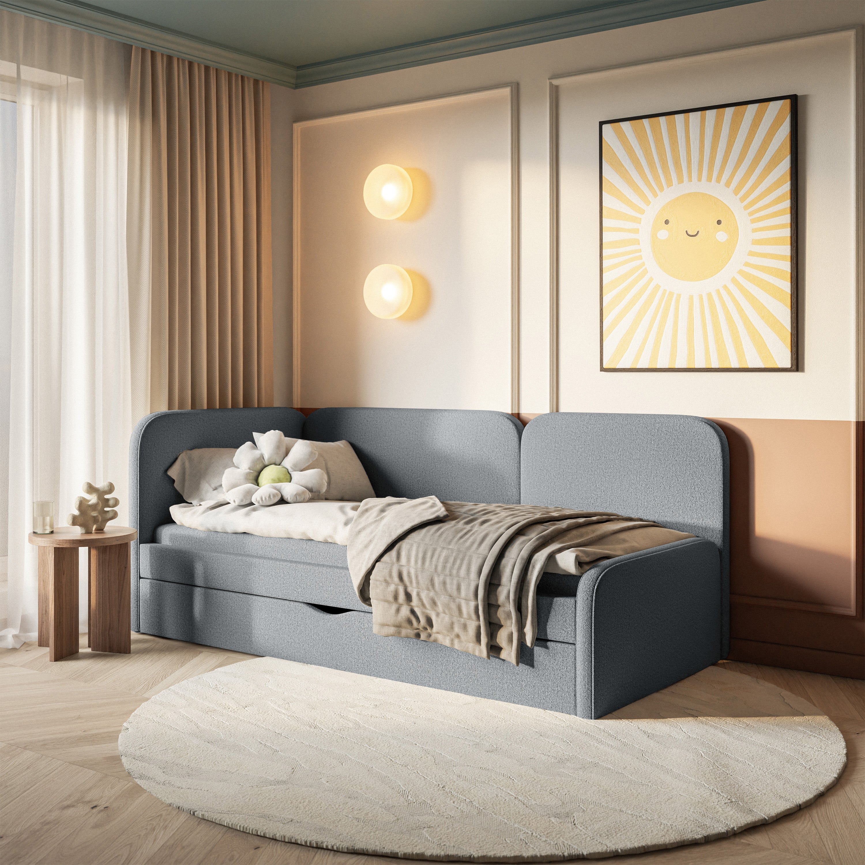 selsey-cuddy-jugendbett-90x200-cm-linksseitig-mit-matratze-und-bettkasten-grauer image 2
