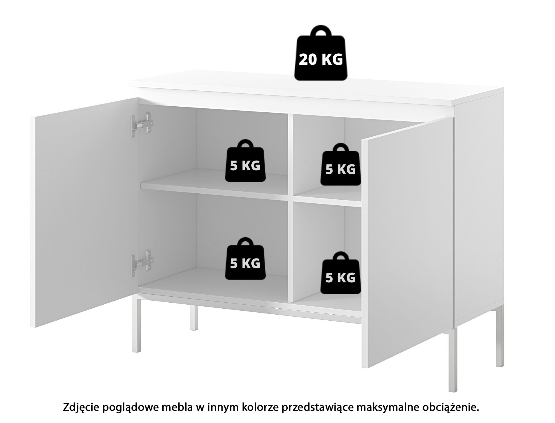 selsey-bemmi-kommode-100-cm-zweit-rig-schwarz-mit-goldenen-beinen image 7