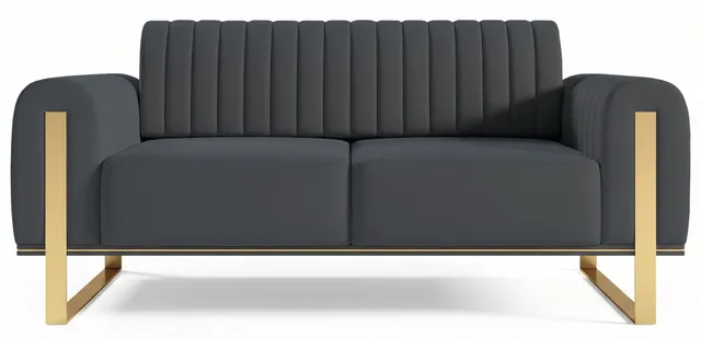 selsey-parissa-zweisitziges-sofa-grauer-samt image 1