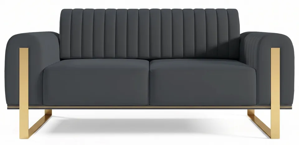 selsey-parissa-zweisitziges-sofa-grauer-samt image 1