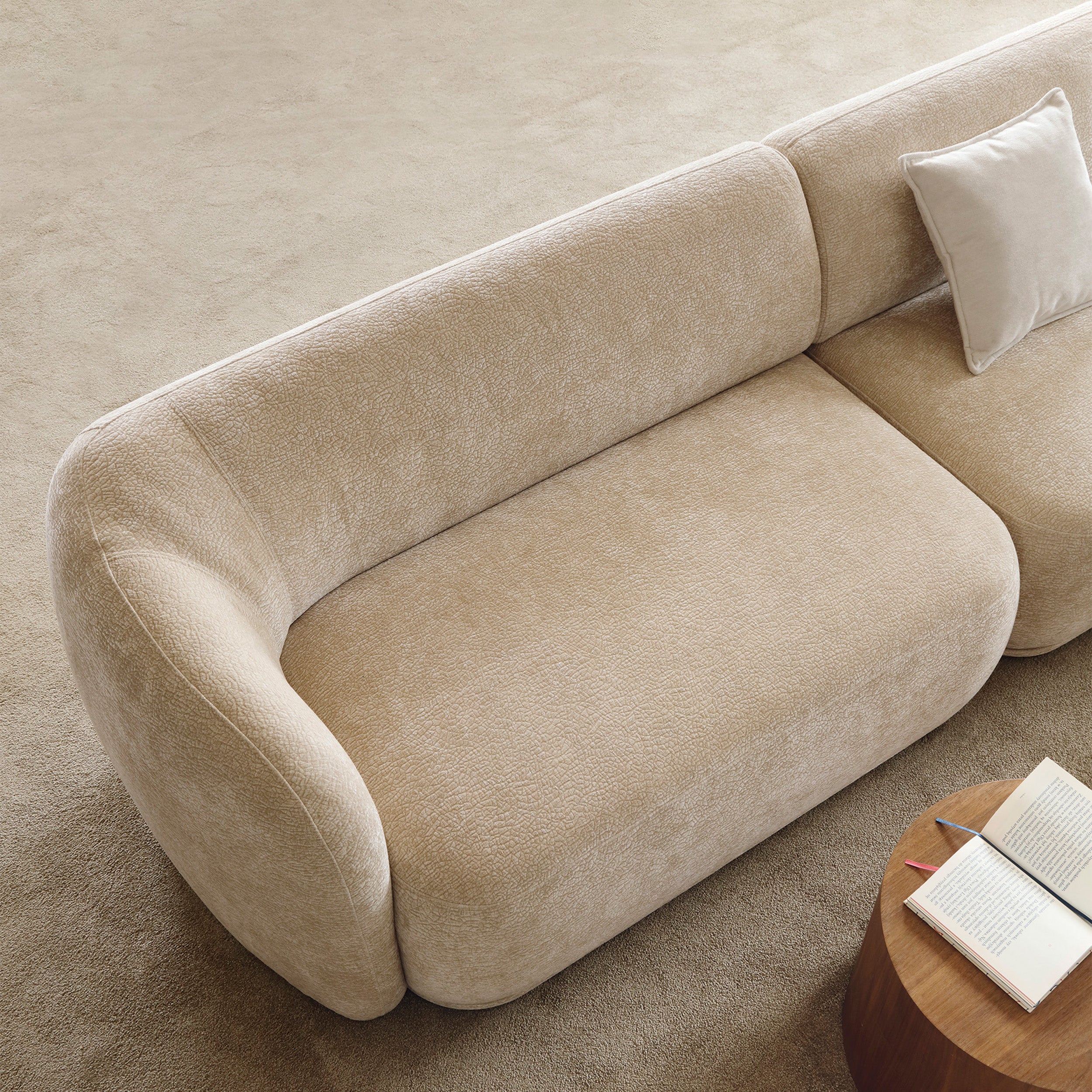 selsey-bommo-modulare-eckcouch-l-f-rmig-mit-pouf-rechtsseitig-beige-chenille image 7