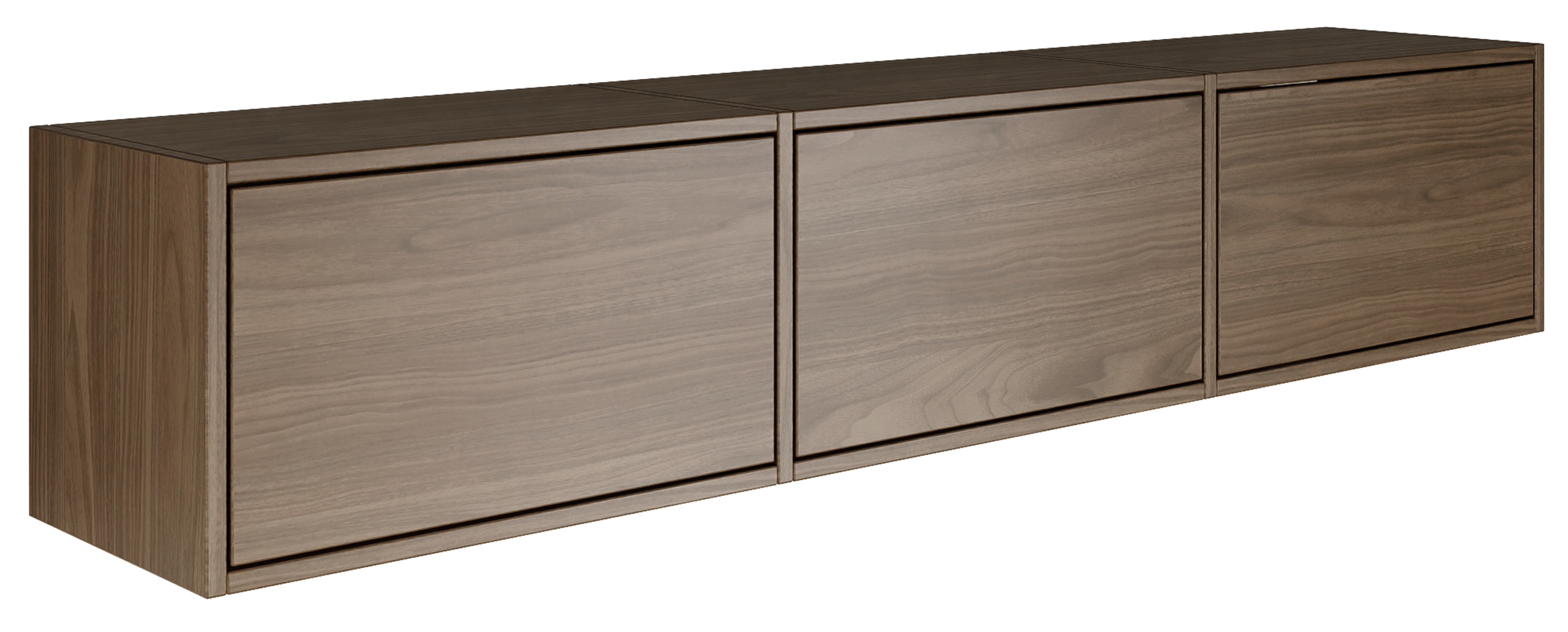 selsey-framme-h-ngender-tv-schrank-150-cm-mit-3-klappen-wisconsin-nussbaum image 1
