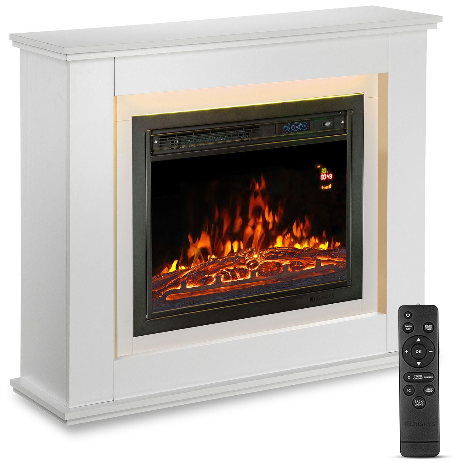 juskys-elektrischer-kamin-mit-heizung-flammeneffekt-elektrokamin-heizl-fter image 2