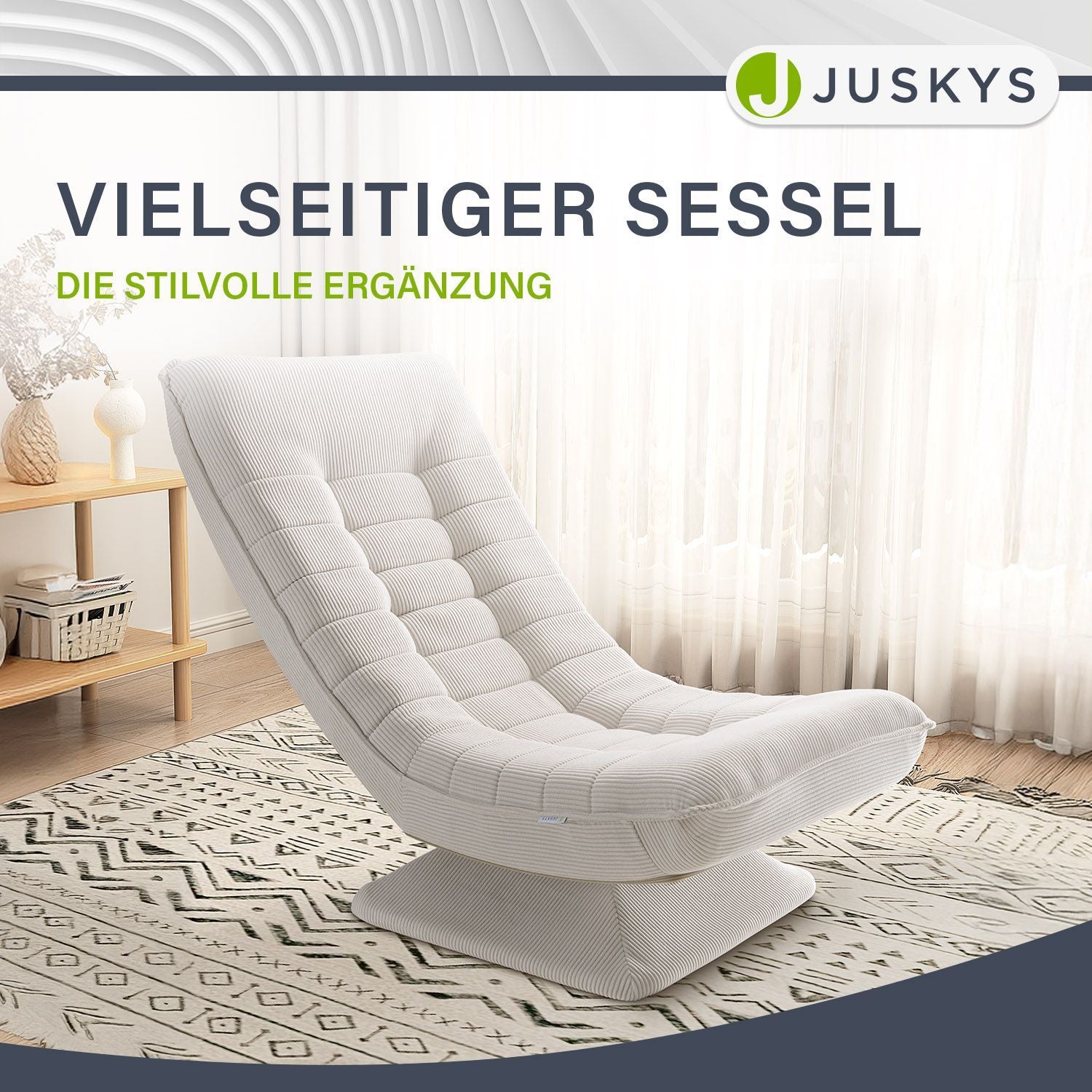 juskys-relaxsessel-korsika-mit-cord-beige-360-drehstuhl image 8