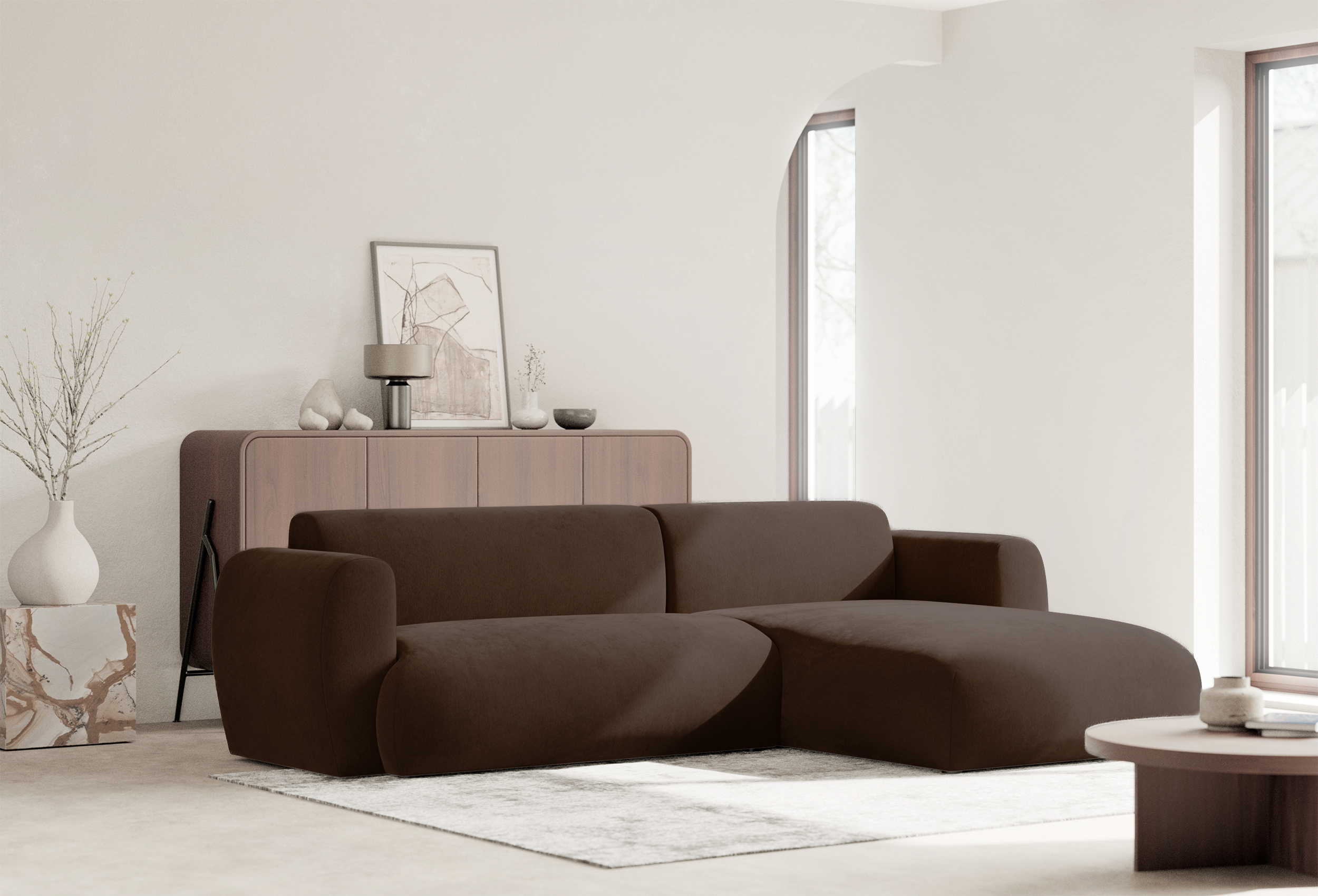 selsey-emia-ecksofa-mit-schlaffunktion-l-form-rechts-brauner-chenille-bezug image 4