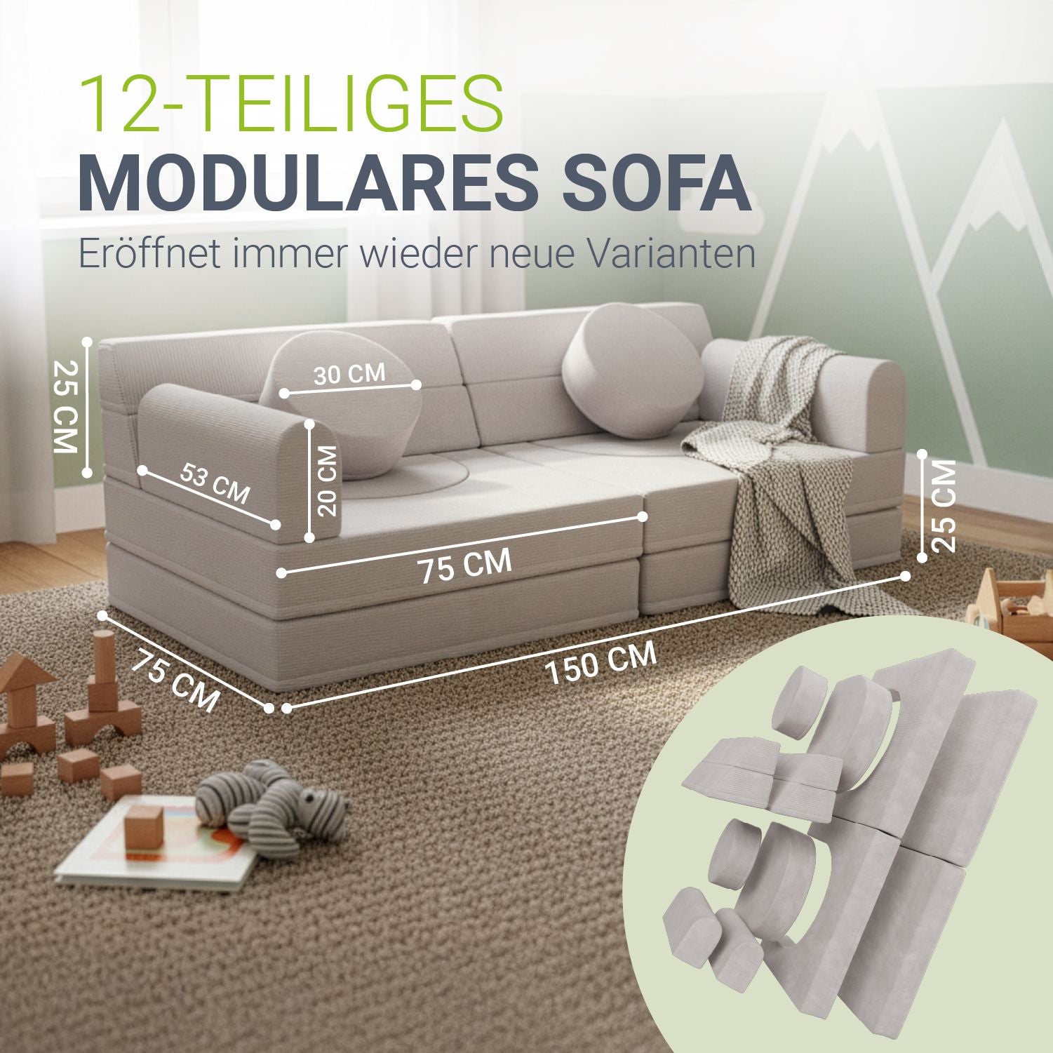 juskys-kayo-kindersofa-spielsofa-cord-beige-modular-mit-kissen image 5