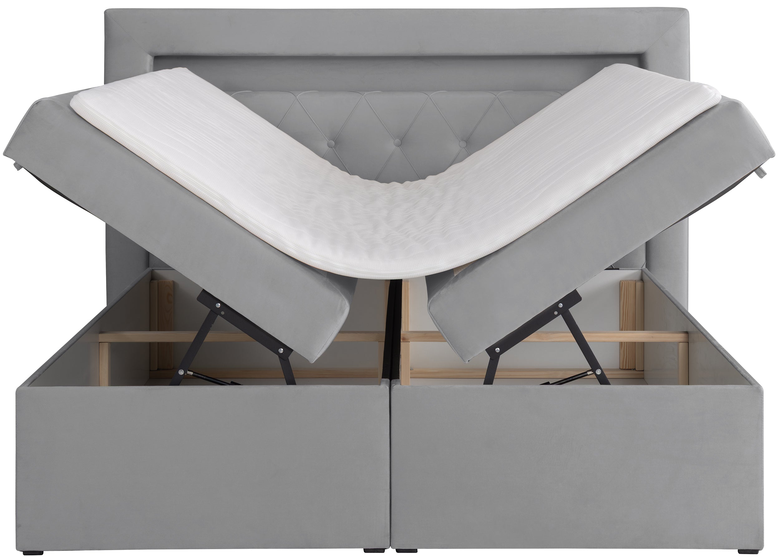 selsey-goldess-kontinentalbett-140x200-cm-grauer-samt-mit-stauraum-und-led-beleu image 7