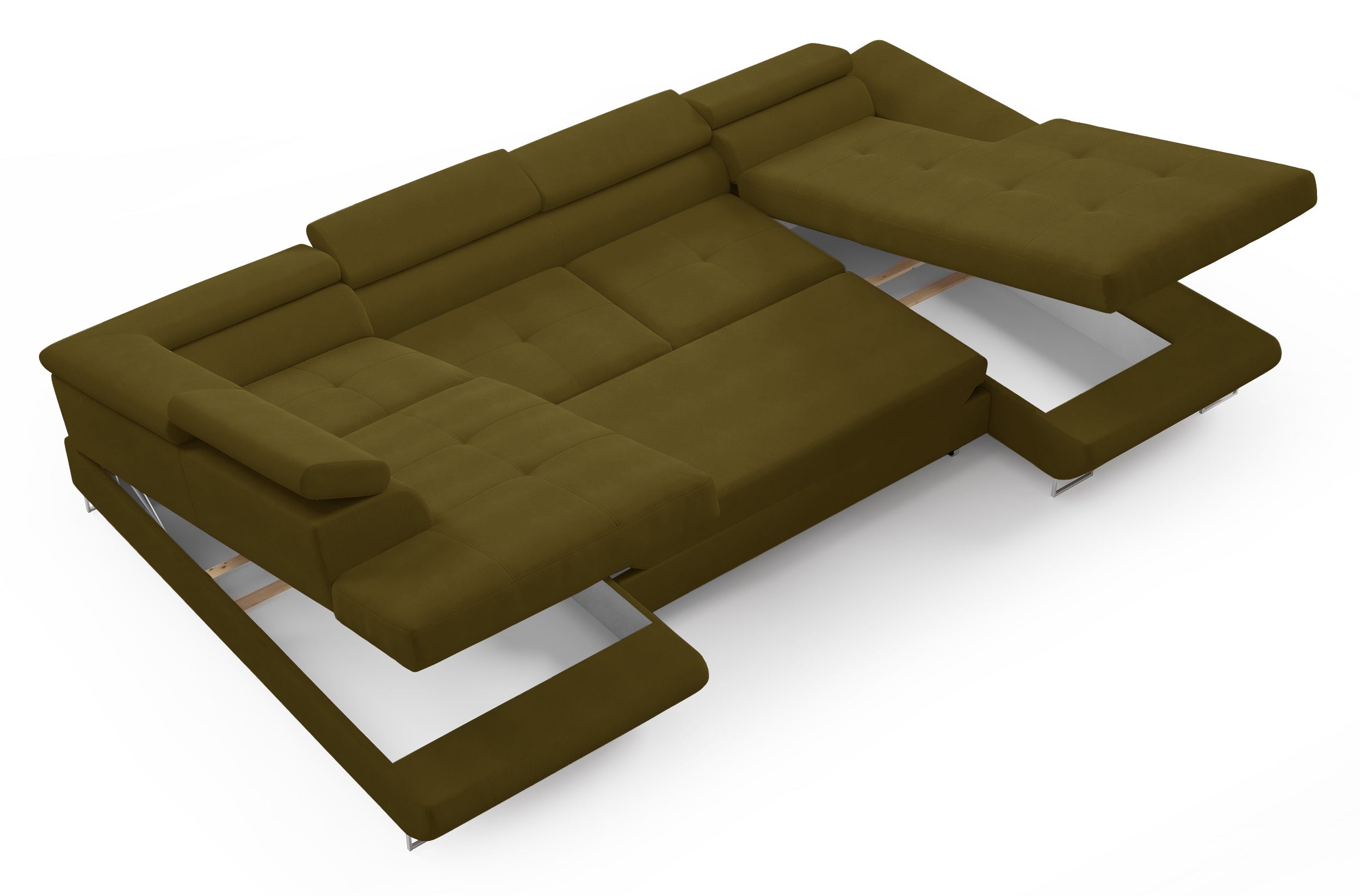 selsey-nollia-ecksofa-mit-schlaffunktion-u-form-links-oliv-boucl-verstellbare-ko image 4
