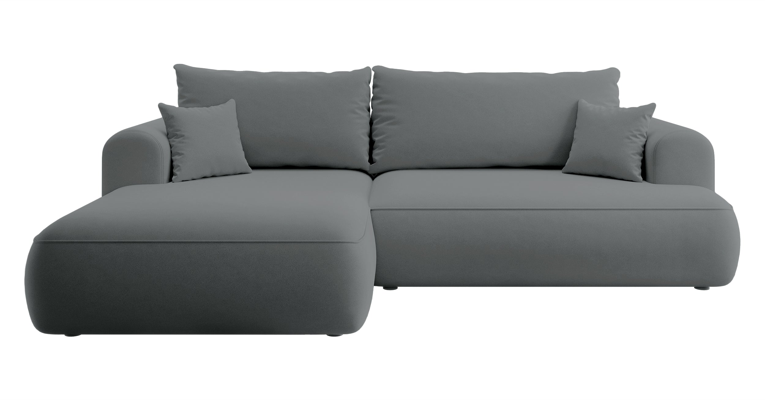 selsey-ovo-ecksofa-mit-schlaffunktion-links-l-form-dunkelgrauer-samt image 1