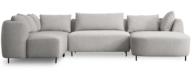 selsey-lanomi-modulares-ecksofa-u-f-rmig-links-hellgrauer-boucl-stoff-loop image 1
