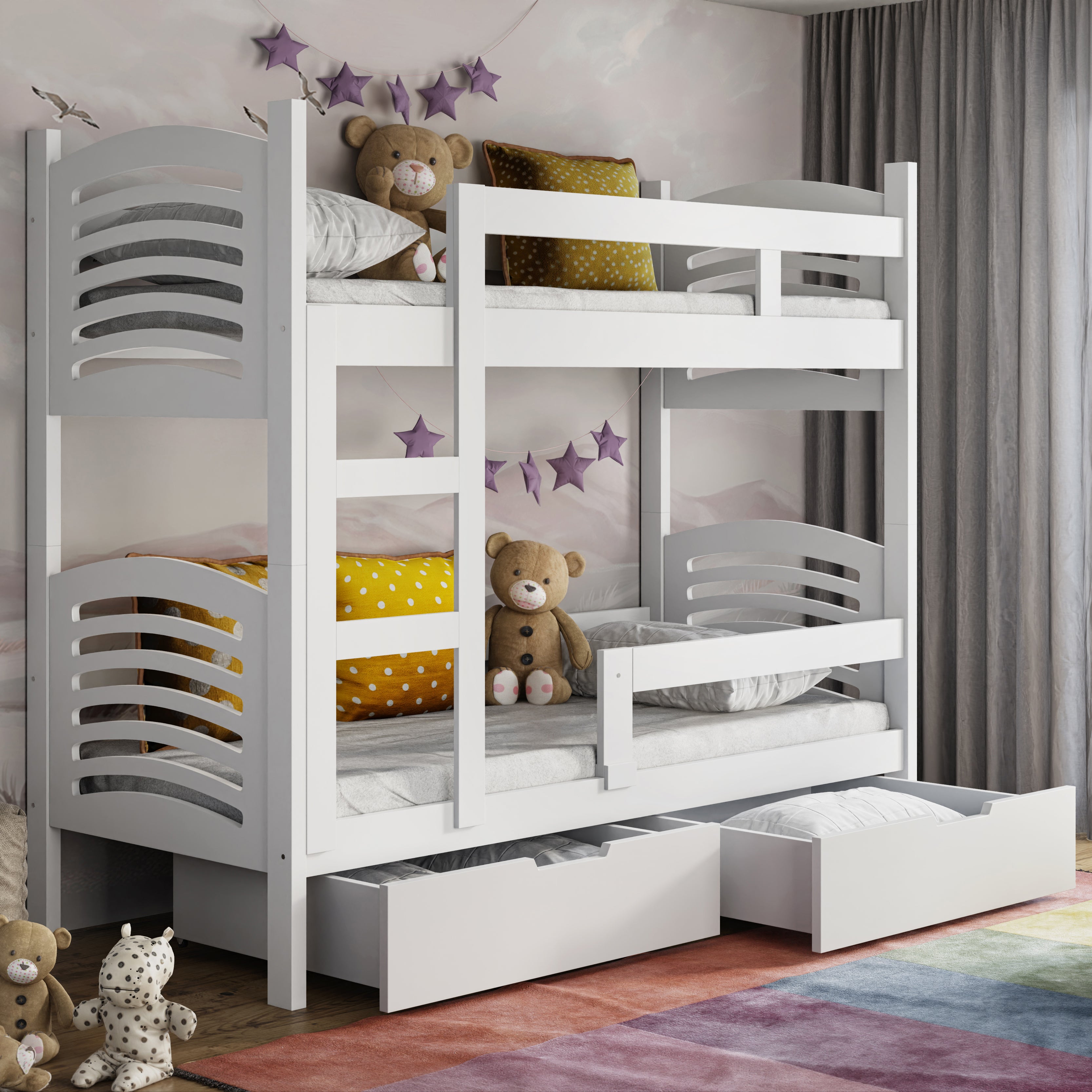 selsey-cami-etagenbett-75x180-cm-mit-schubladen-wei image 2