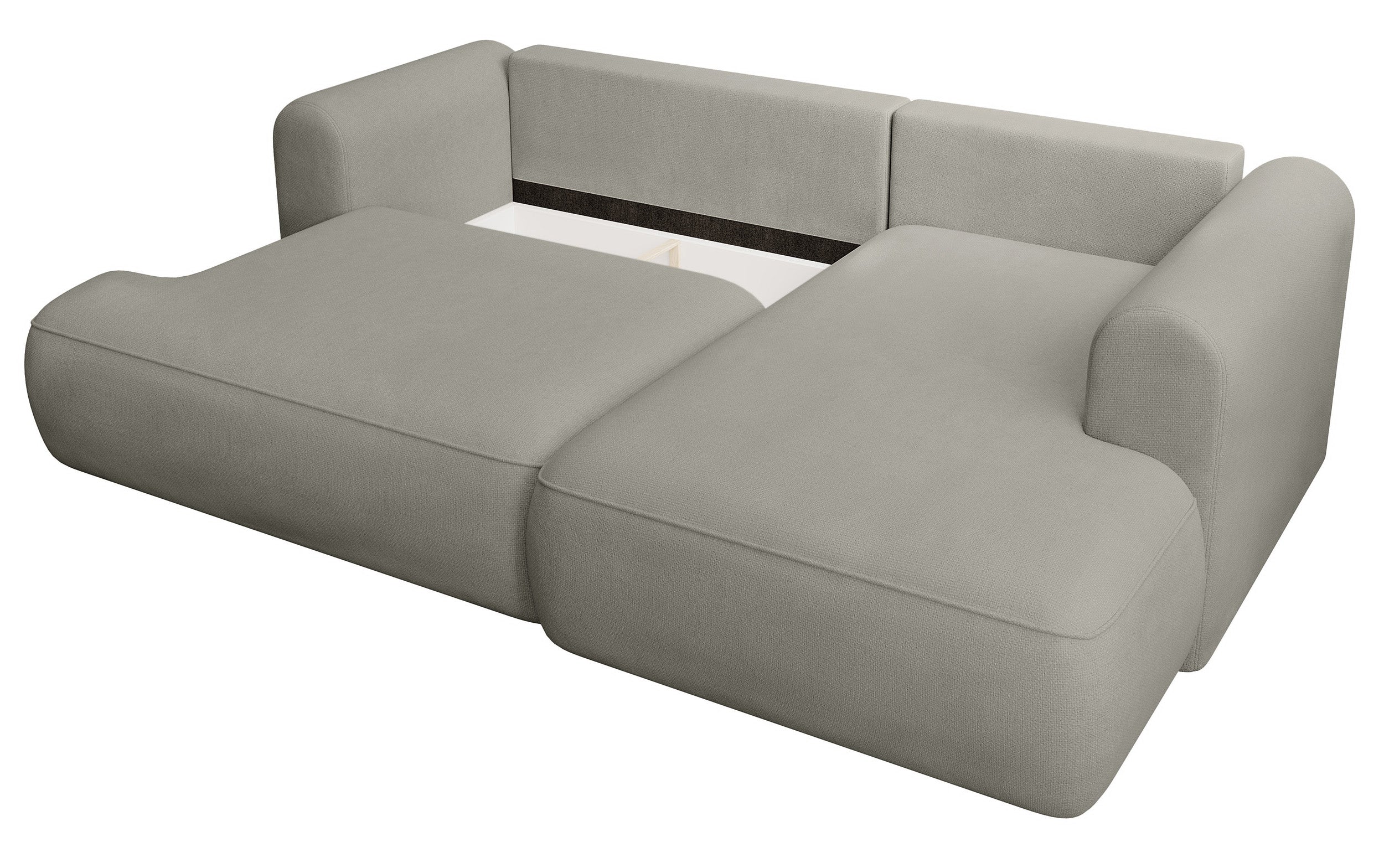 selsey-ovo-mini-ecksofa-mit-schlaffunktion-rechts-hellgrau-chenille-mit-stauraum image 3
