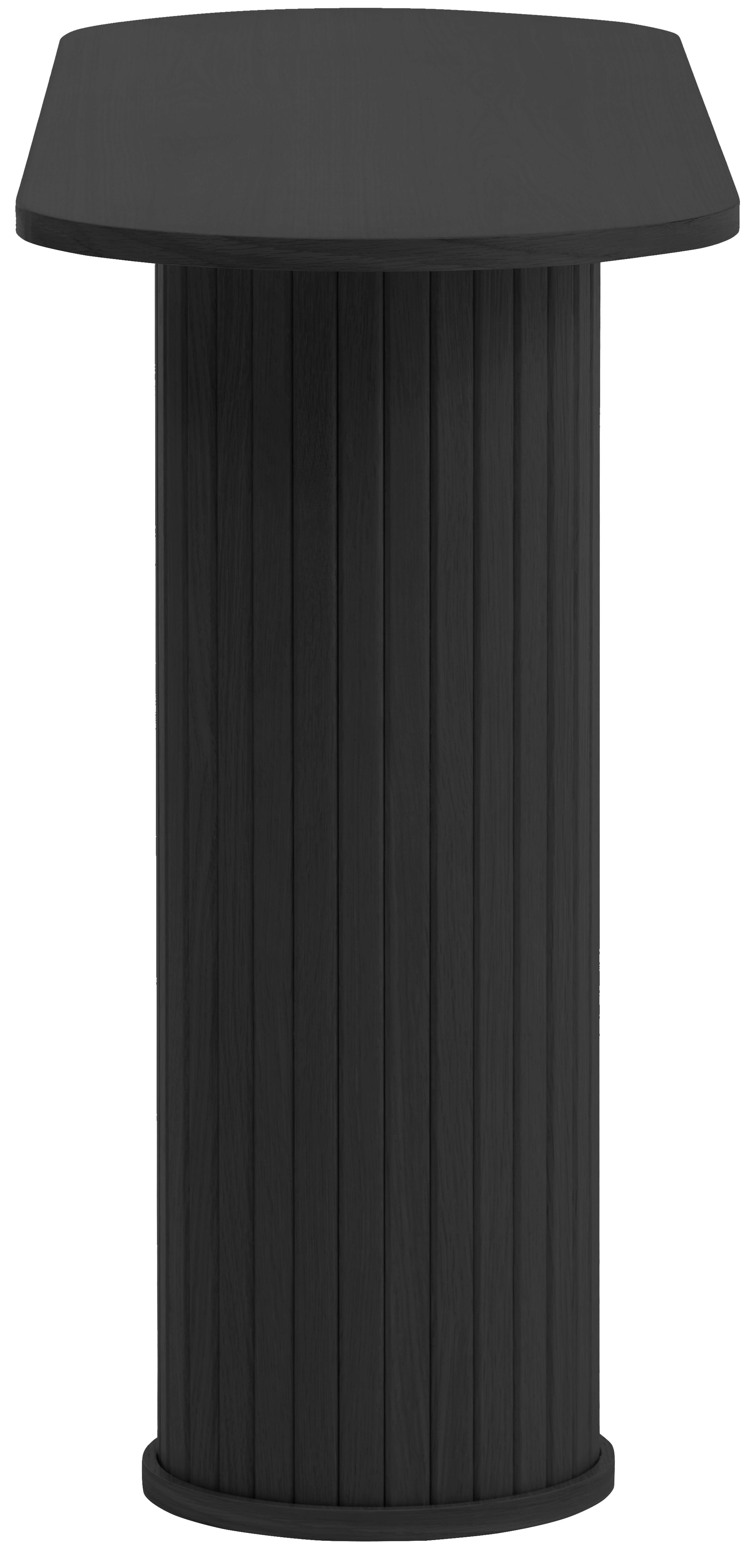 selsey-gativel-konsole-130-cm-lamellen-eiche-schwarz image 4