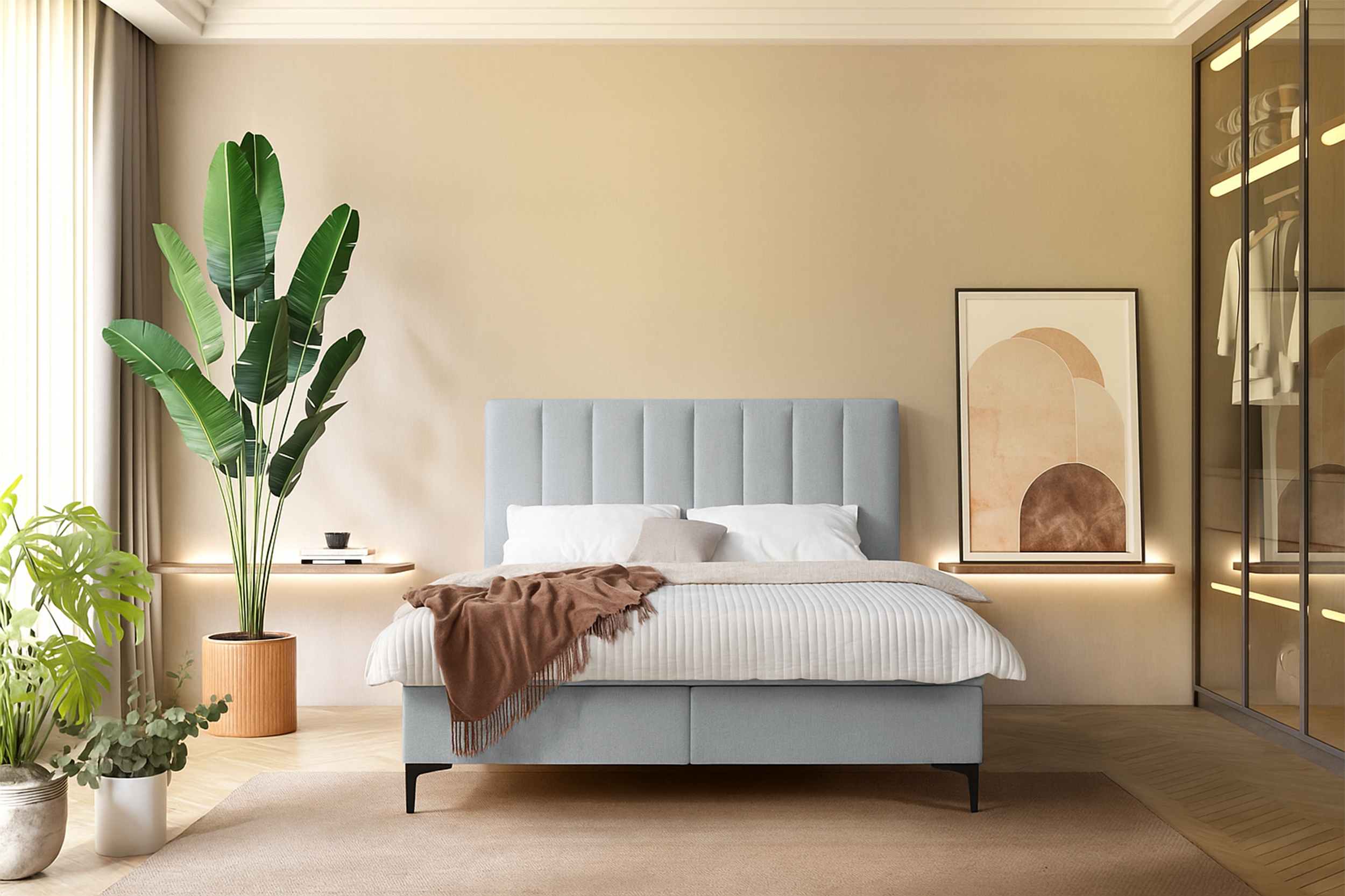 selsey-lorentes-kontinentalbett-180x200-cm-mit-stauraum-und-topper-hellgraues-ge image 2