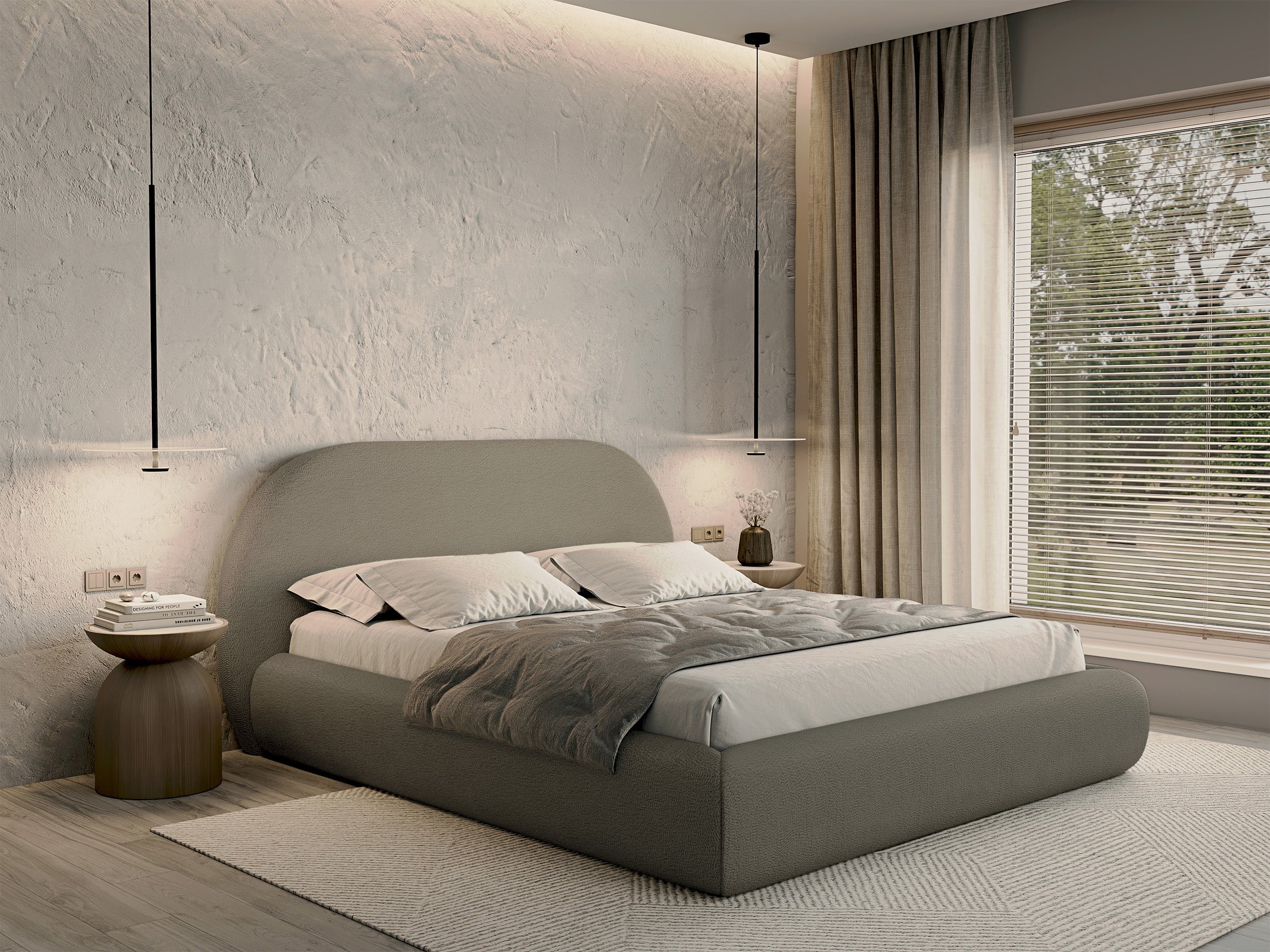 selsey-buvio-polsterbett-160x200-cm-dunkelbeige-boucl image 7