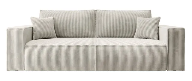 selsey-farese-drei-sitzer-schlafsofa-mit-stauraum-cremefarbener-cord image 1